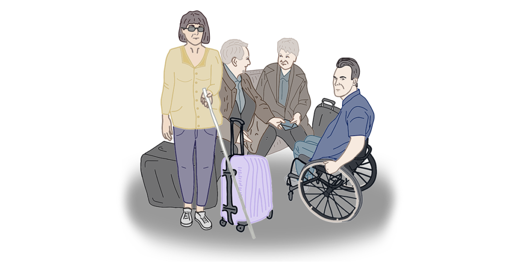 Група людей з інвалідністю та людей старшого віку